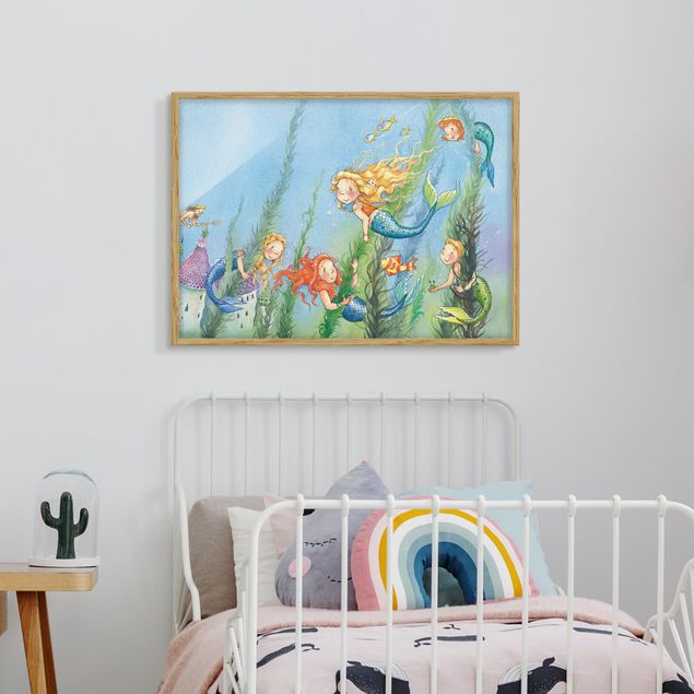 Poster con cornice - Matilda The Mermaid Princess - Orizzontale 3:4