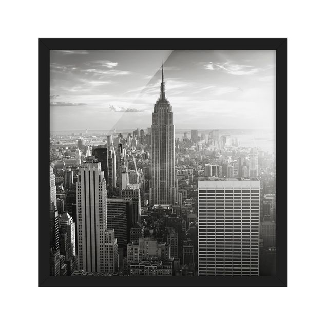Poster con cornice - Manhattan Skyline - Quadrato 1:1