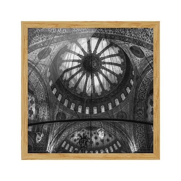 Poster con cornice - Le cupole della Moschea Blu - Quadrato 1:1