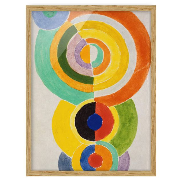Poster con cornice - Robert Delaunay - Rhythm I - Verticale 4:3