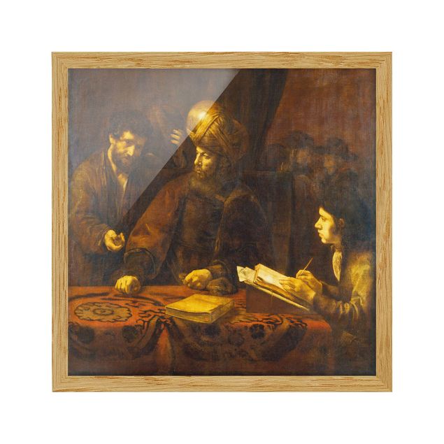 Poster con cornice - Rembrandt Van Rijn - Parable Of Workers - Quadrato 1:1