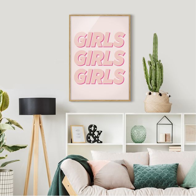 Poster con cornice - Girls Girls Girls - Verticale 4:3