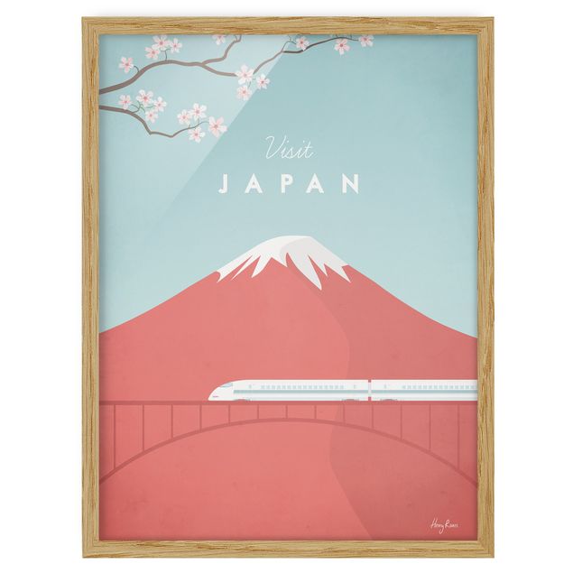 Poster con cornice - Poster Viaggio - Giappone - Verticale 4:3