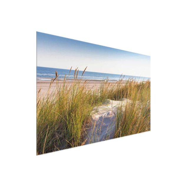 Quadro in vetro - Beach Dune Al Mare - Orizzontale 2:3
