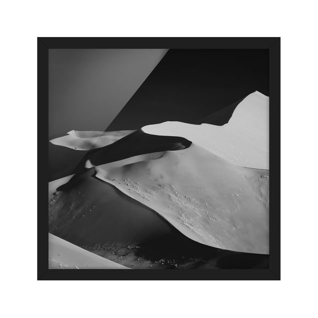 Poster con cornice - Deserto - Estratto Dunes - Quadrato 1:1