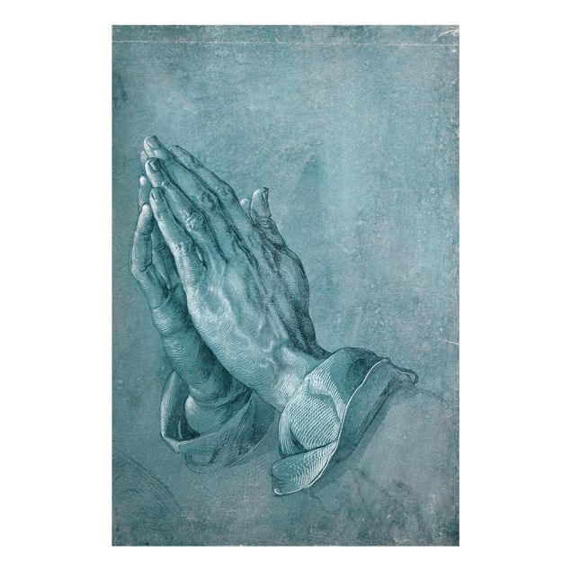 Quadro in vetro - Albrecht Dürer - Studio di mani in preghiera - Verticale 3:2