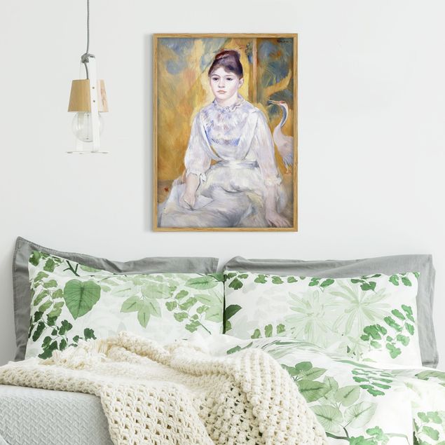 Poster con cornice - Auguste Renoir - Young Girl With A Swan - Verticale 4:3