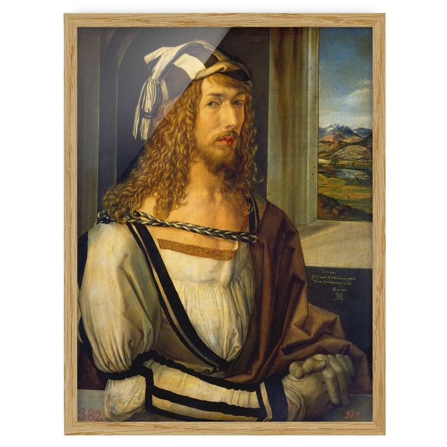 Poster con cornice - Albrecht Dürer - Self-Portrait At 26 - Verticale 4:3
