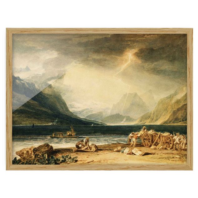 Poster con cornice - William Turner - Lake Thun - Orizzontale 3:4