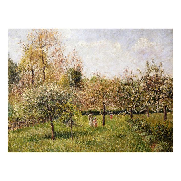 Quadro in vetro - Camille Pissarro - Primavera in Eragny - Orizzontale 3:4