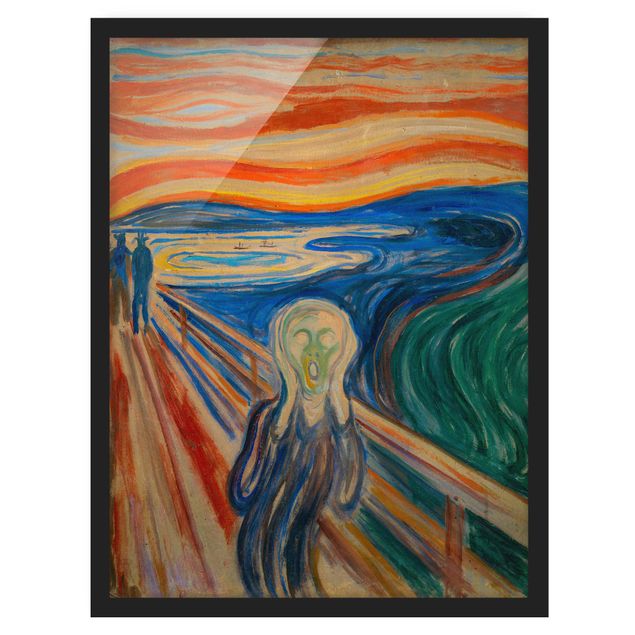 Poster con cornice - Edvard Munch - L'urlo - Verticale 4:3