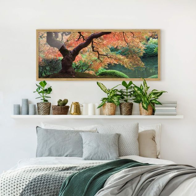 Poster con cornice - Giardino Giapponese - Panorama formato orizzontale