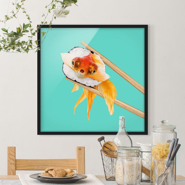 Quadri animali Sushi con pesce rosso