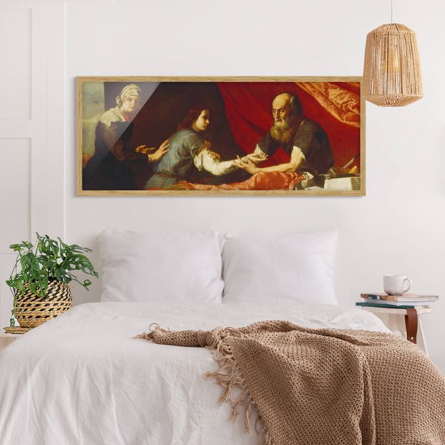 Poster con cornice - Jusepe De Ribera - Isacco E Di Giacobbe - Panorama formato orizzontale