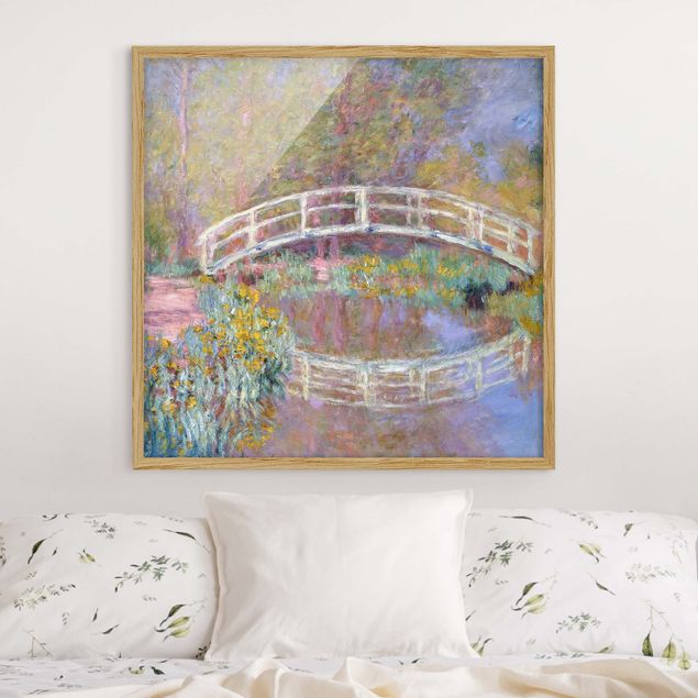 Poster con cornice - Claude Monet - Bridge Monet'S Garden - Quadrato 1:1