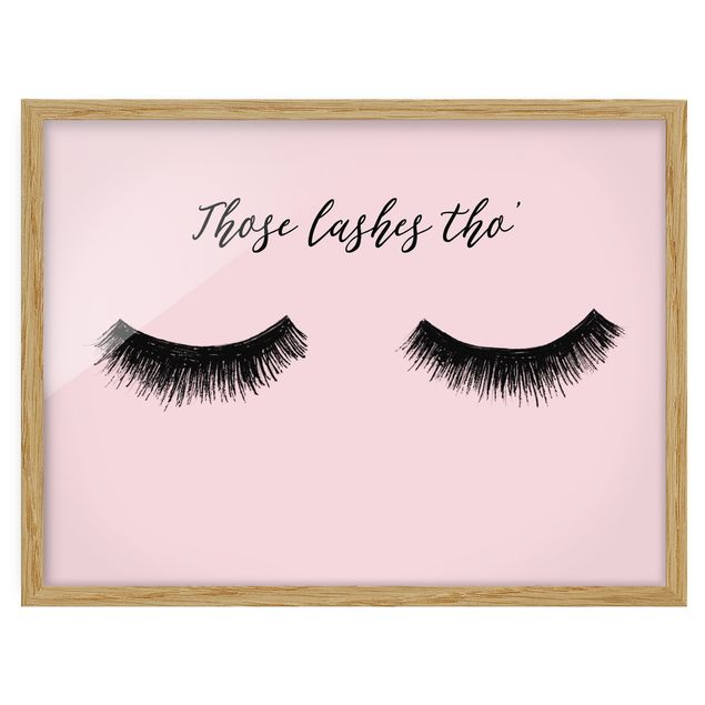 Poster con cornice - Eyelashes Chat - Lashes - Orizzontale 3:4