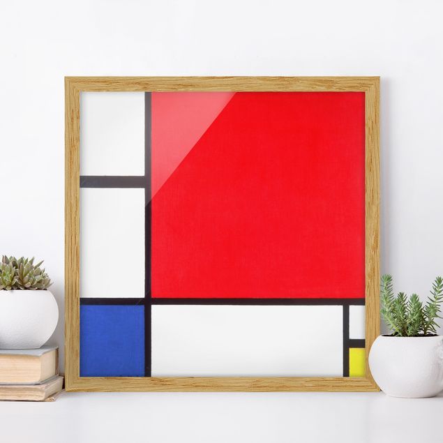 Quadri astratti Piet Mondrian - Composizione con rosso, blu e giallo