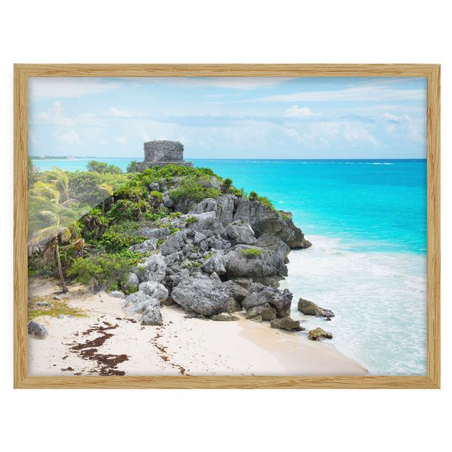 Poster con cornice - Caribbean Coast Tulum Ruins - Orizzontale 3:4