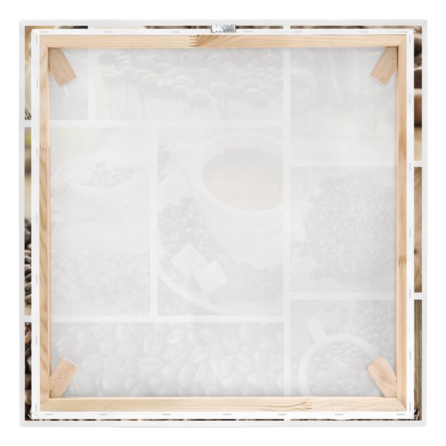 Stampa su tela - coffee collage - Quadrato 1:1