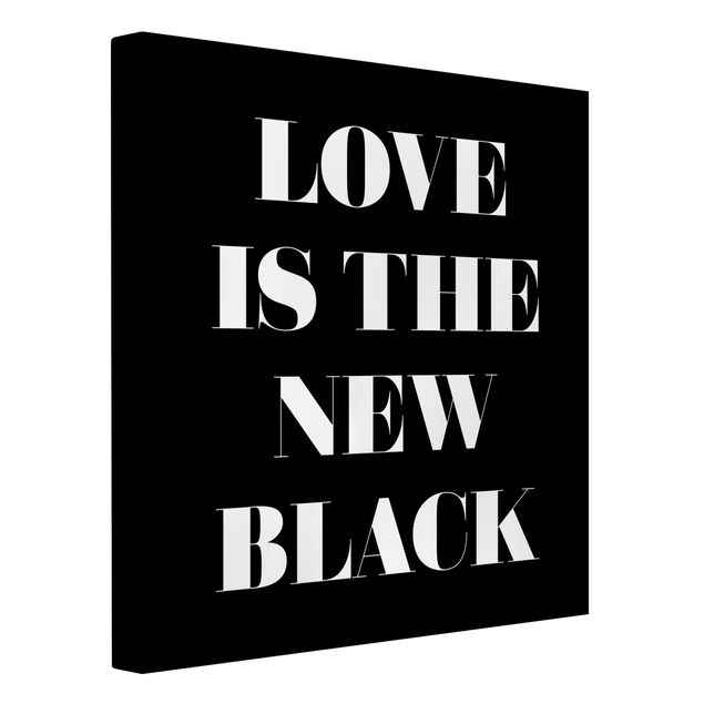Stampe su tela L'amore è il nuovo nero