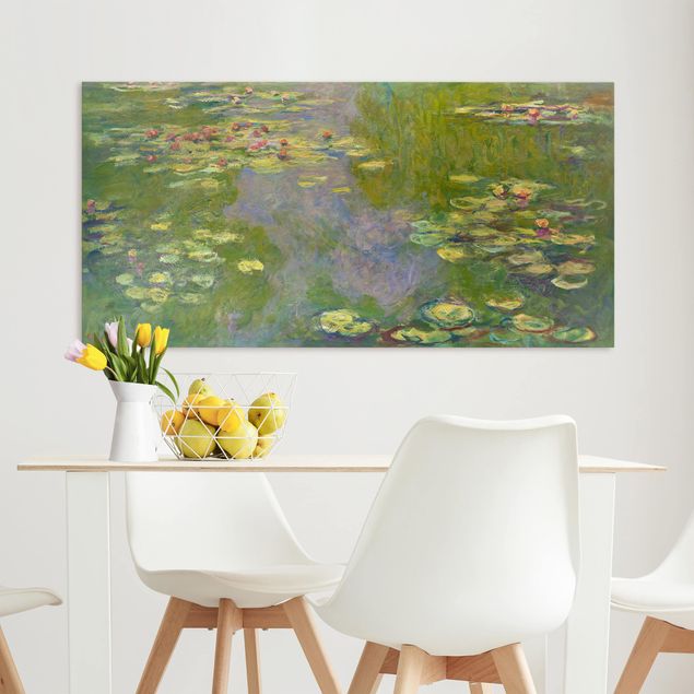 Quadro su tela fiori Claude Monet - Ninfee verdi