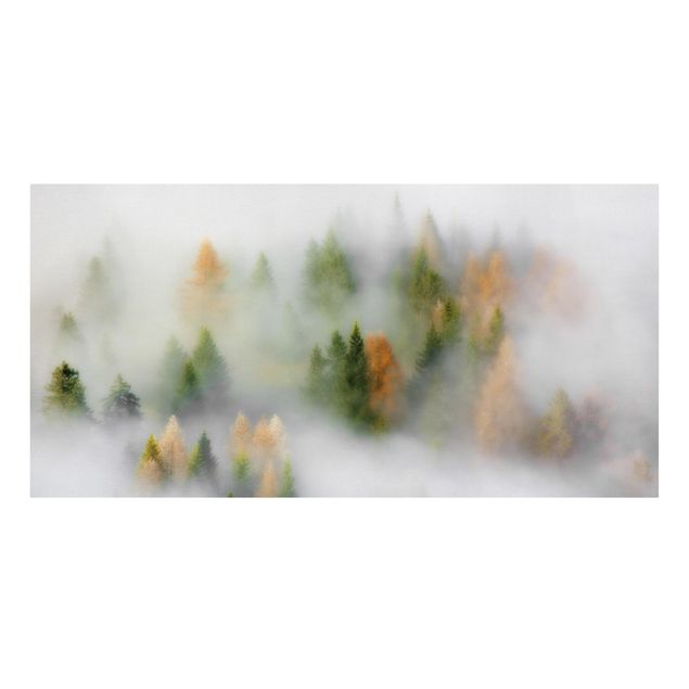 Stampa su tela - Nube di foresta in autunno - Orizzontale 2:1