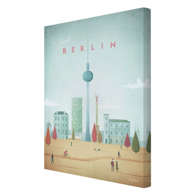 Stampa su tela - Poster viaggio - Berlino - Verticale 3:2