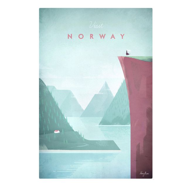 Quadri su tela Poster di viaggio - Norvegia
