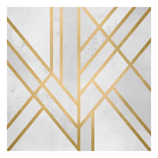 Riproduzioni su tela quadri famosi Geometria Art Déco Oro Bianco