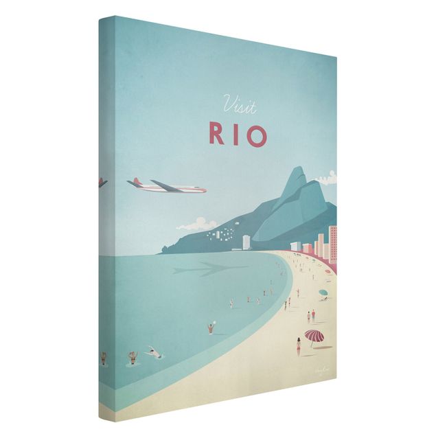 Stampe su tela Poster di viaggio - Rio De Janeiro