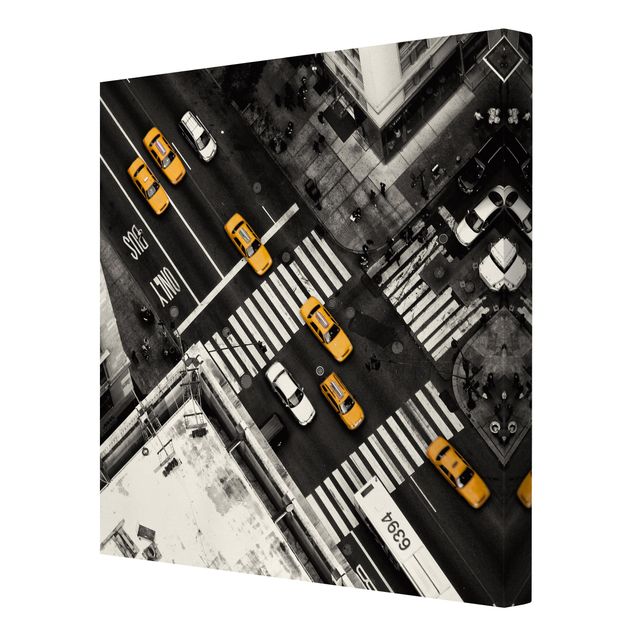Stampa su tela - I taxi di New York - Quadrato 1:1