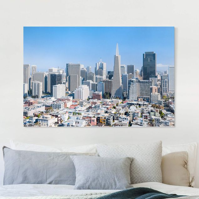 Riproduzioni su tela Skyline di San Francisco