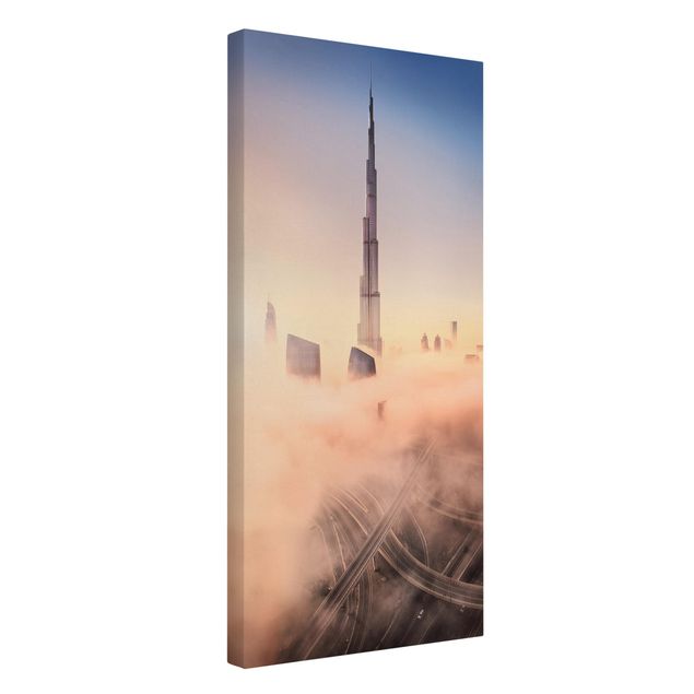 Stampe su tela Skyline di celeste di Dubai