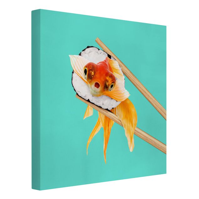 Stampe su tela animali Sushi con pesce rosso