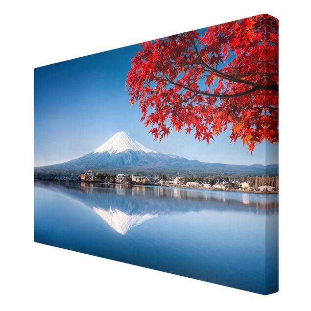 Stampa su tela Il monte Fuji in autunno