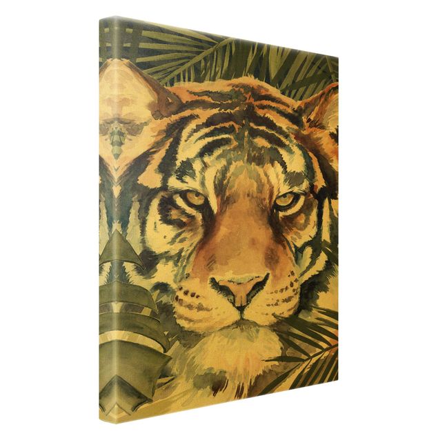 Riproduzioni su tela quadri famosi Tigre nella giungla