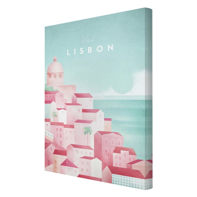Stampa su tela - Poster viaggio - Lisbona - Verticale 3:2