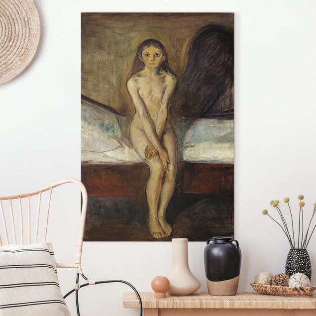 Riproduzioni su tela quadri famosi Edvard Munch - Pubertà