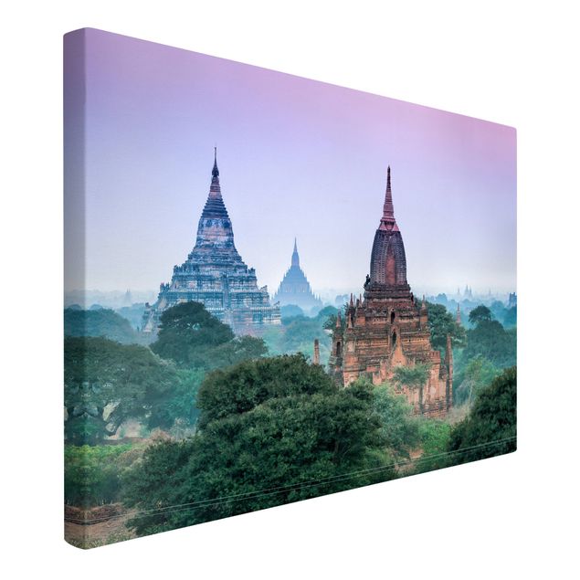 Riproduzione quadri su tela Terreno del tempio a Bagan