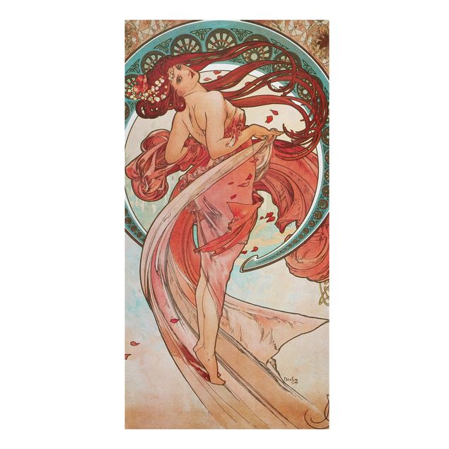 Quadri su tela - Alfons Mucha - Quattro arti - La Danza