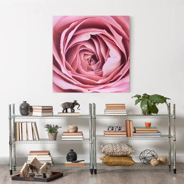 Quadri moderni per soggiorno Fiore di rosa rosa
