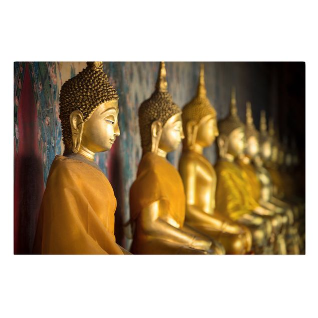 Quadri moderni per soggiorno Statua del Buddha d'oro