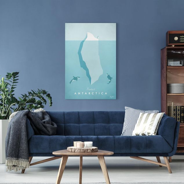 Riproduzioni su tela Poster di viaggio - Antartide