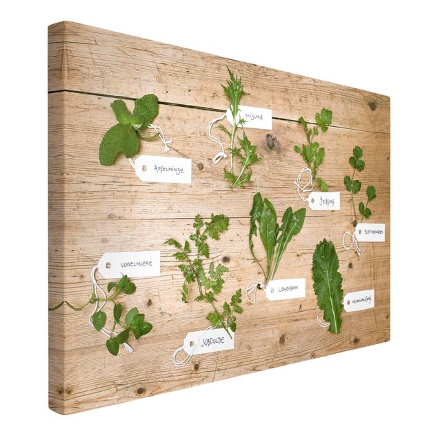 Stampa su tela - Herbs With Labeling - Orizzontale 3:2