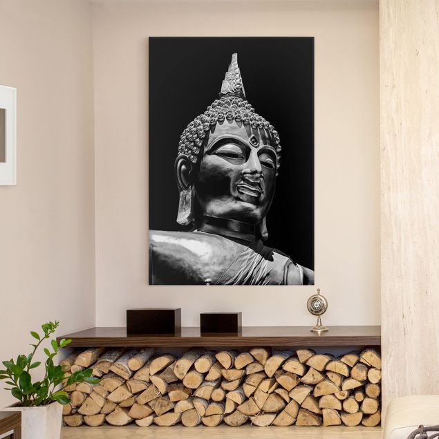 Riproduzione quadri su tela Volto di statua di Buddha