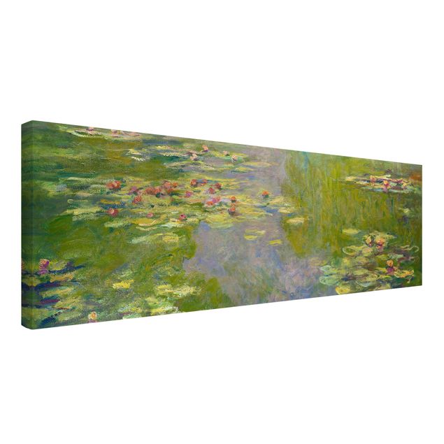 Quadri moderni per soggiorno Claude Monet - Ninfee verdi