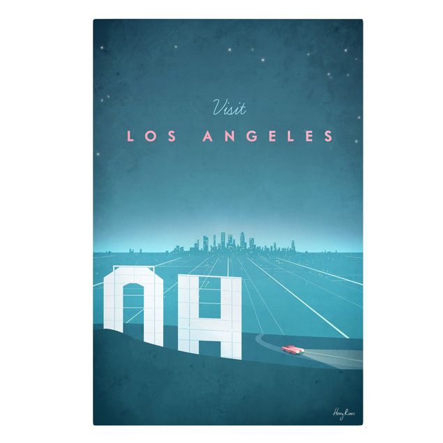 Stampa su tela - Poster Travel - Los Angeles - Verticale 3:2