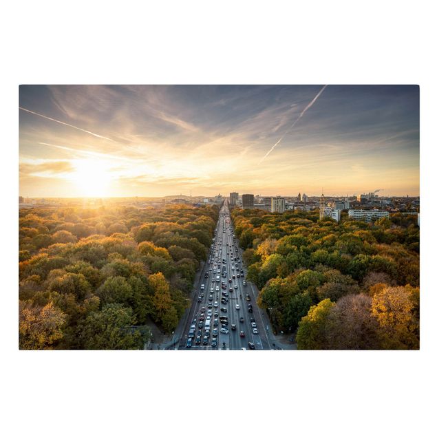 Stampe su tela città Berlino in autunno