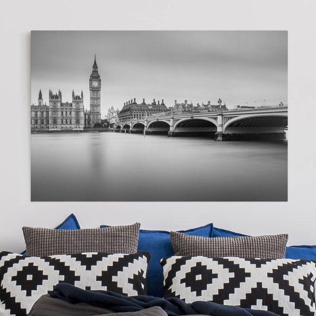 Quadro su tela Londra Il ponte di Westminster e il Big Ben