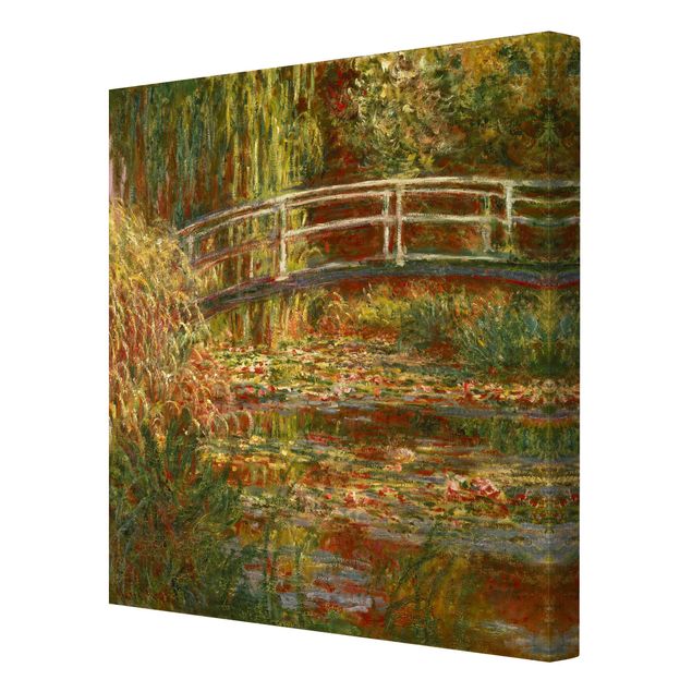 Quadri su tela - Claude Monet - Lo Stagno delle Ninfee e Ponte giapponese (Armonia in rosa)